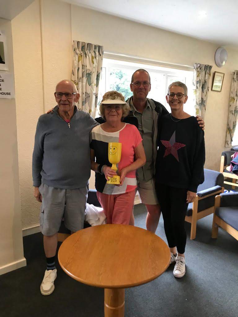The 4 finalists, Bob Charlesworth, Lynda Gollins, David Miller and Margaret Mason.