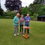 The winning team. Left to right Bob, Eilidh and Colin.